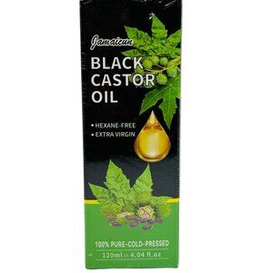 Jamaican Black Castor Oil, Organic Castor Oil for Hair Growth, Cold Press 4.4fl